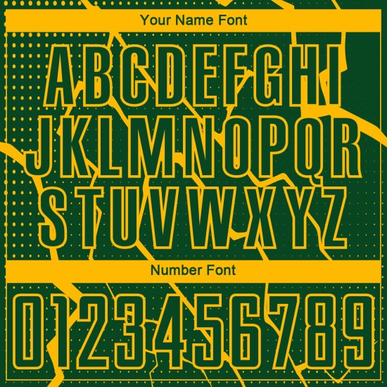 Camiseta de sublimación verde personalizada del uniforme dorado de Lightning Soccer