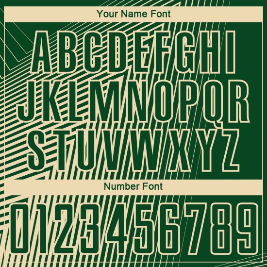 Camiseta de fútbol personalizada con líneas verdes y crema por sublimación