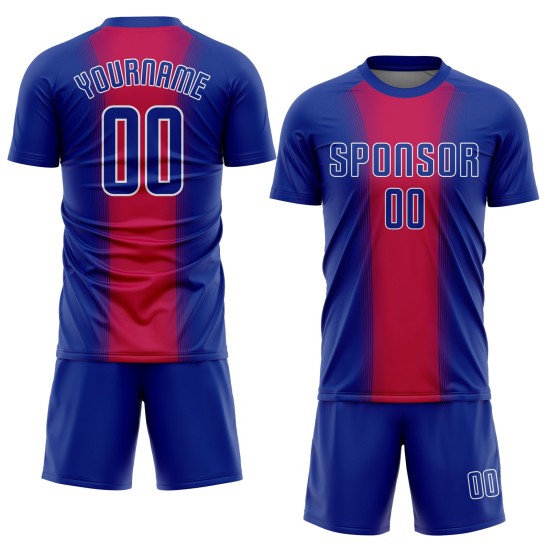 Camiseta de fútbol blanca real roja, uniforme personalizado por sublimación