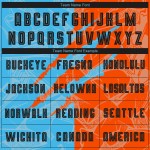 Camiseta de fútbol personalizada con estampado de grafiti de sublimación azul-naranja y negro, uniforme Sky