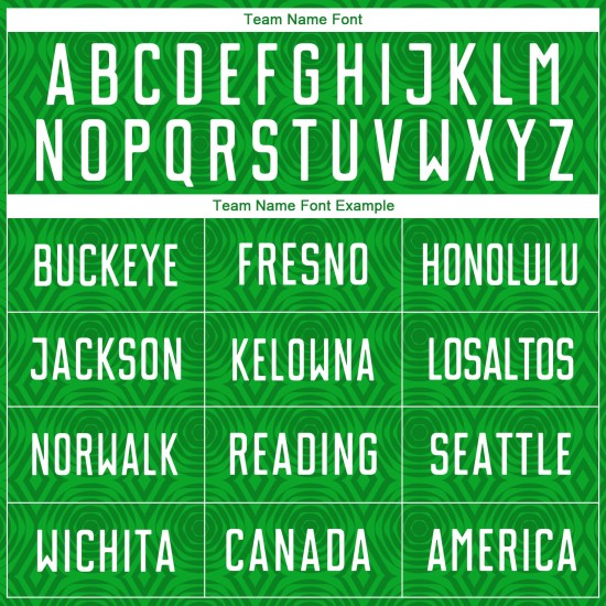 Camiseta de fútbol blanca con diseño geométrico de sublimación de césped y formas verdes personalizadas