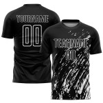 Uniforme de fútbol personalizado por sublimación, blanco y negro