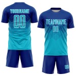 Camiseta de uniforme de sublimación personalizada azul-blanca de Lakes Royal Soccer Camiseta de uniforme de sublimación personalizada azul-blanca de Lakes Royal Soccer