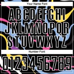 Camiseta de fútbol blanca con fluidos, uniforme, sublimación, formas, negra, personalizada
