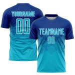 Camiseta de uniforme de sublimación personalizada azul-blanca de Lakes Royal Soccer Camiseta de uniforme de sublimación personalizada azul-blanca de Lakes Royal Soccer