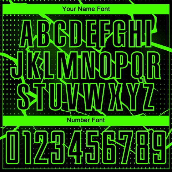 Camiseta de fútbol Aurora verde relámpago, uniforme negro de sublimación, personalizada